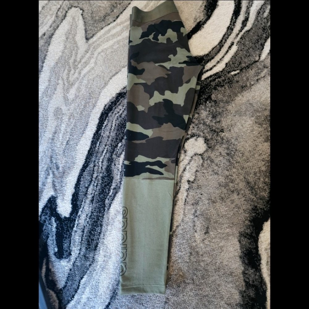 Adidas leggings. Army/Camo Print. Size M.